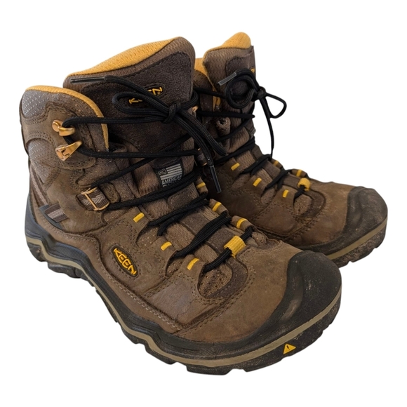 KEEN Targhee Ankle Height Brown KeenDry Weatherproof Leather Winter Boots 9 39 - Picture 9 of 10